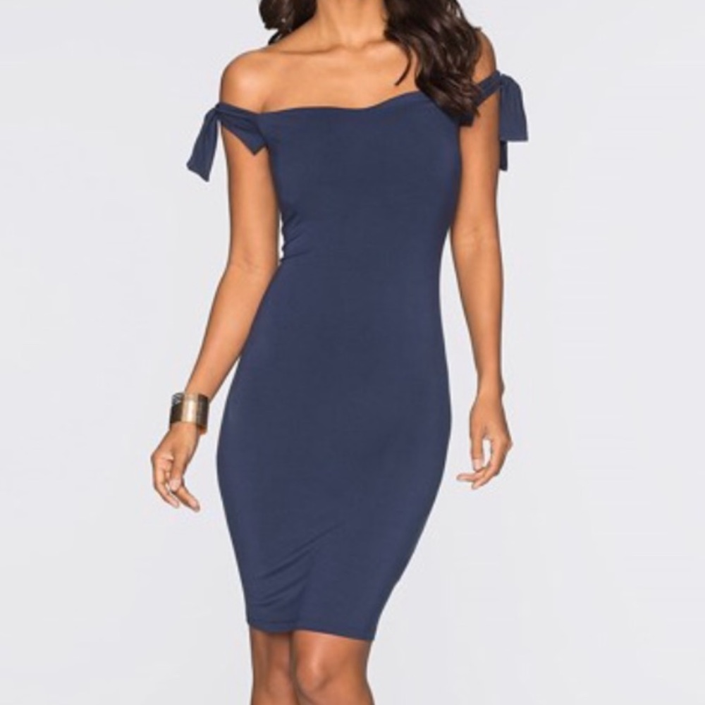 NWT off the shoulder blue dress